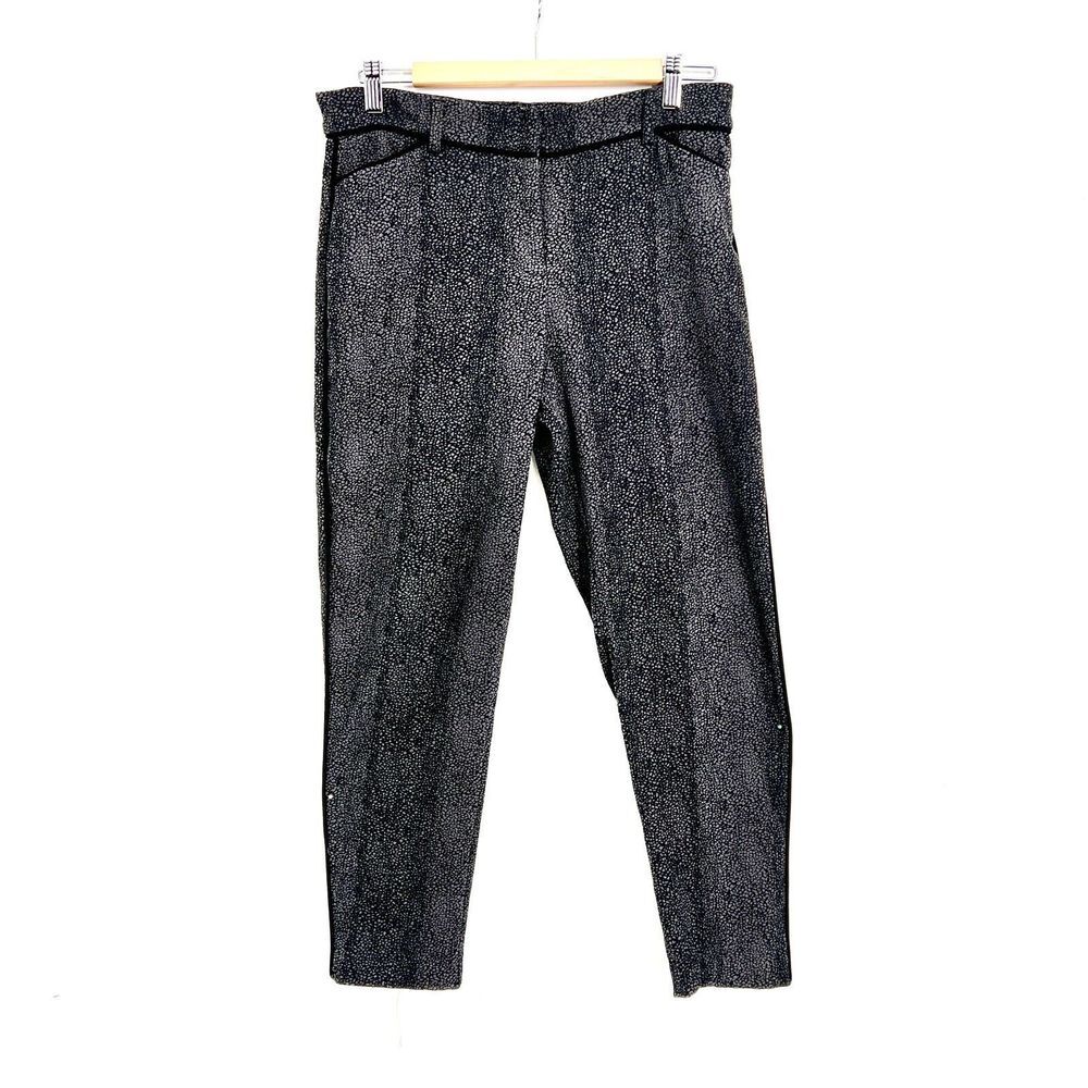 Alex‎ + Olivia Pants Gray Capri Work Career Dress Women's Size 6 Comfort Stretch